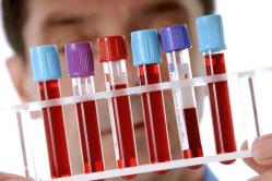 What will a hCG blood test show?