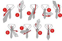Bagaimana untuk membuat simpulan dengan betul untuk mengikat tali leher dengan cara klasik?