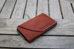 We sew from genuine leather Wet-heat treatment of genuine leather