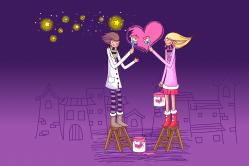 Selamat Hari Valentine untuk gadis tercinta Selamat untuk gadis tercinta di Hari Valentine