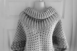 Padrões de poncho de crochê - para iniciantes e costureiras profissionais Faça uma capa de poncho de crochê com fio acrílico
